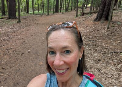 Coach Jennifer walking without a weighted vest