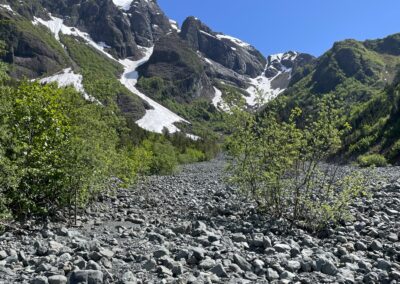 Alaska landscape during an off the grid trip