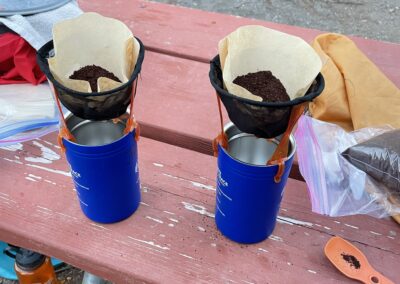 Unplugged morning coffee